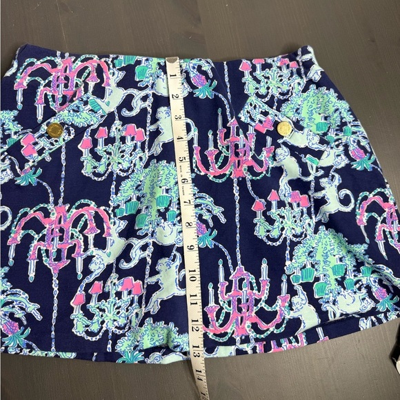 Lilly Pulitzer Madison Skort Bright Navy Pop Up Monkey Trouble - Picture 10 of 10